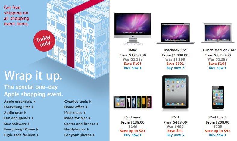 Apple Black Friday Sales 2010: See The One-Day-Only Deals | HuffPost