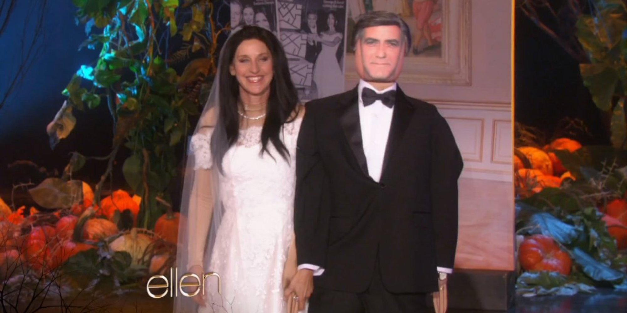 Ellen DeGeneres Marries Clooney For Halloween HuffPost