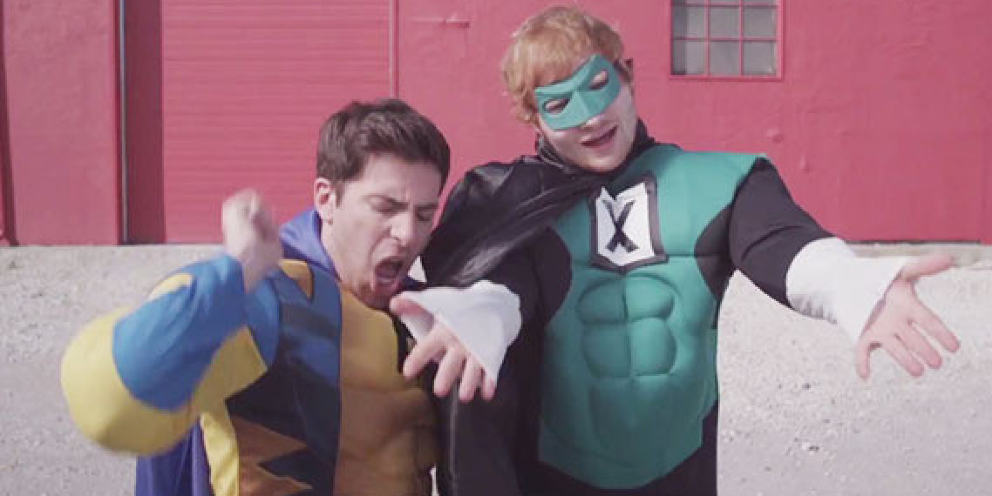 Hoodie Allen And Ed Sheeran Team Up As Superheroes In Silly New Music Video