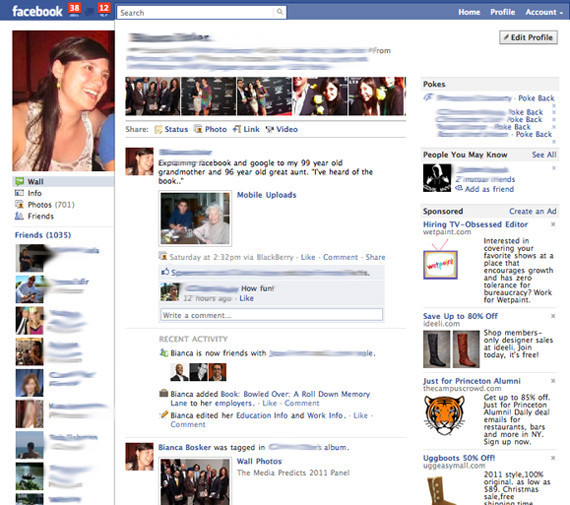profile facebook. New Facebook Profiles Unveiled (PICTURES): See The Redesign