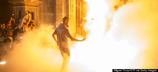 Protesters Set Mexican Presidential Palace On Fire