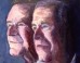George W. Bush Made This Portrait Of His Dad And Himself