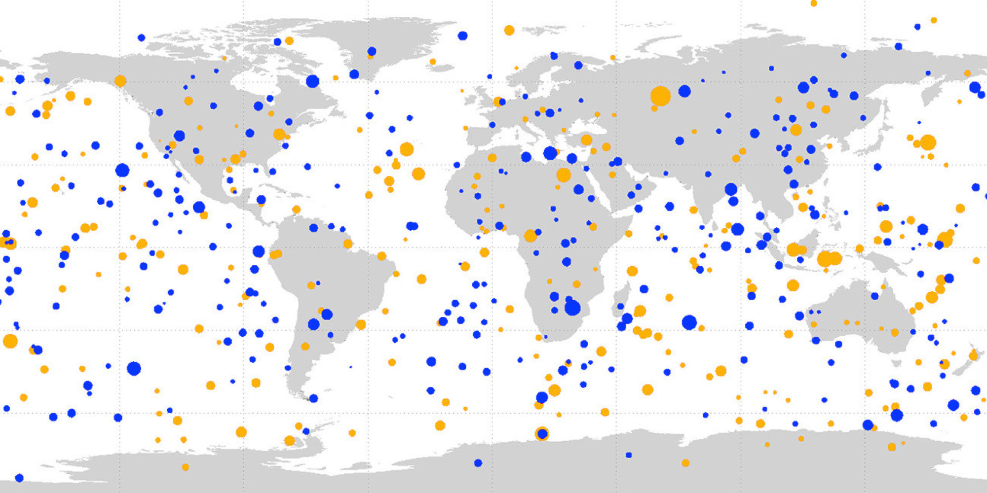 Scary New Asteroid Impact Map Shows Space Rocks Hit Us 'All The Time'2000 x 1000