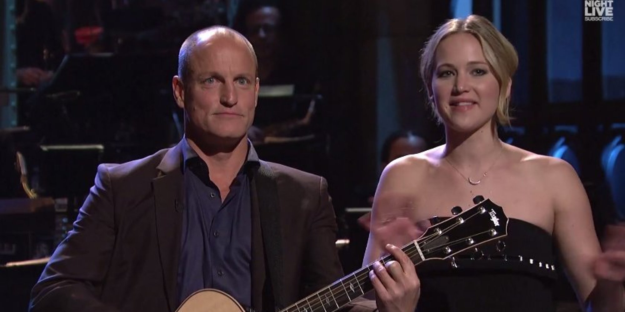 Jennifer Lawrence Crashes Woody Harrelson's 'SNL' Monologue HuffPost