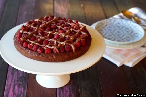 raspberry ganache