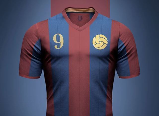 PHOTOS. Les maillots de grands clubs de football imaginés en version rétro