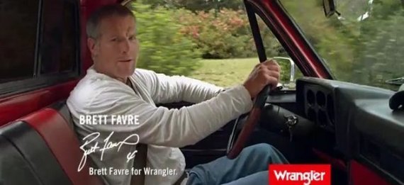 brett favre wrangler ad. Brett Favre Wrangler