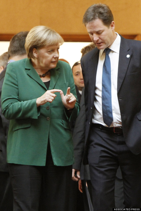 angela merkel nick clegg