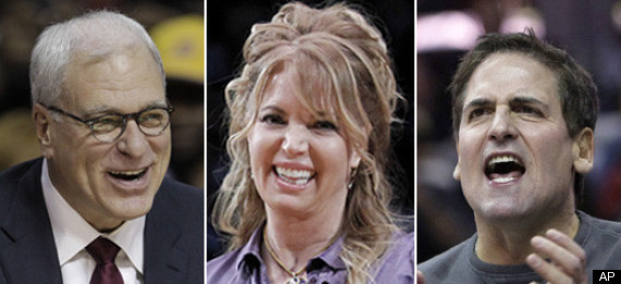 Mark Cuban Phil Jackson Jeanie Buss