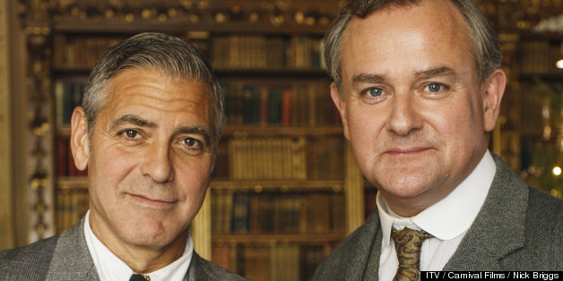 Here's George Clooney On The Set Of 'Downton Abbey'