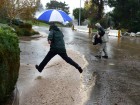 Rain Falls For A Second Day On Parched California