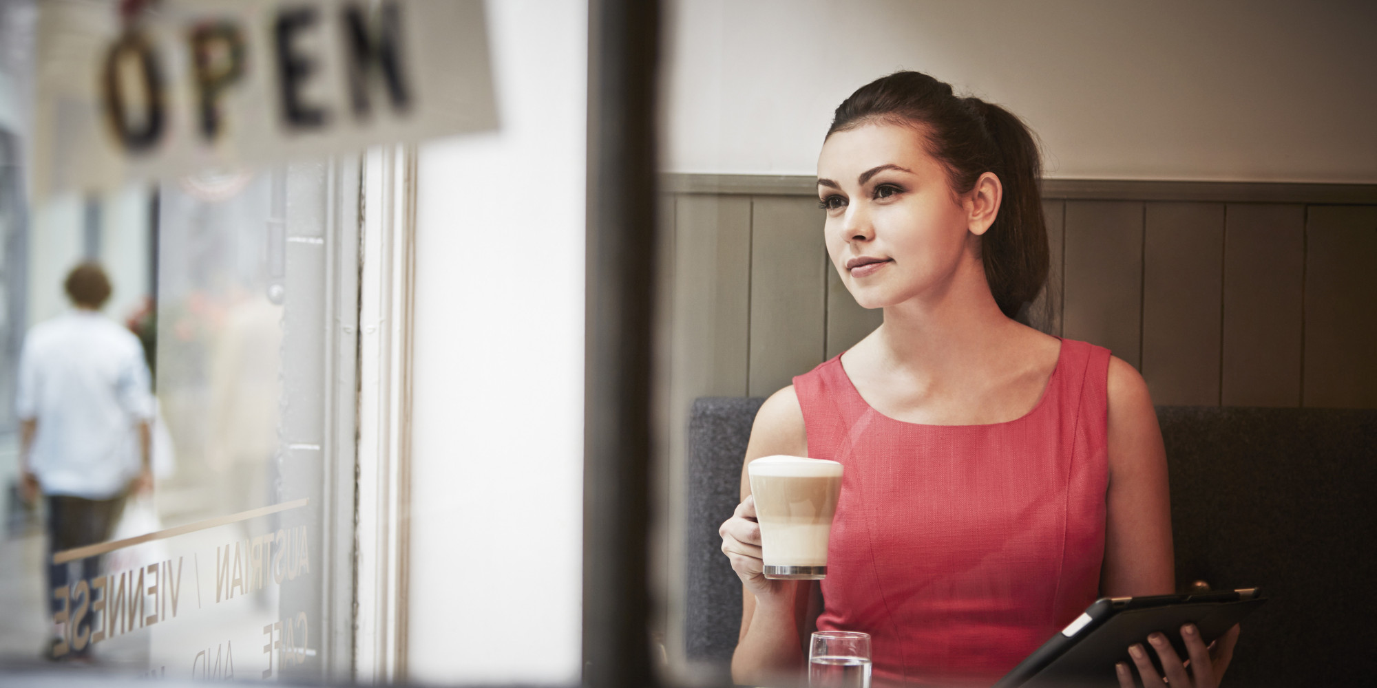 Image result for woman in coffee shop