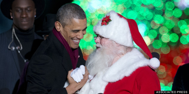 Obama Lights The National Christmas Tree