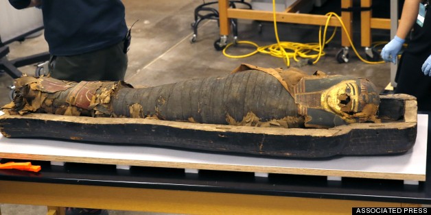 Museum Scientists Open Coffin Of Ancient Mummy