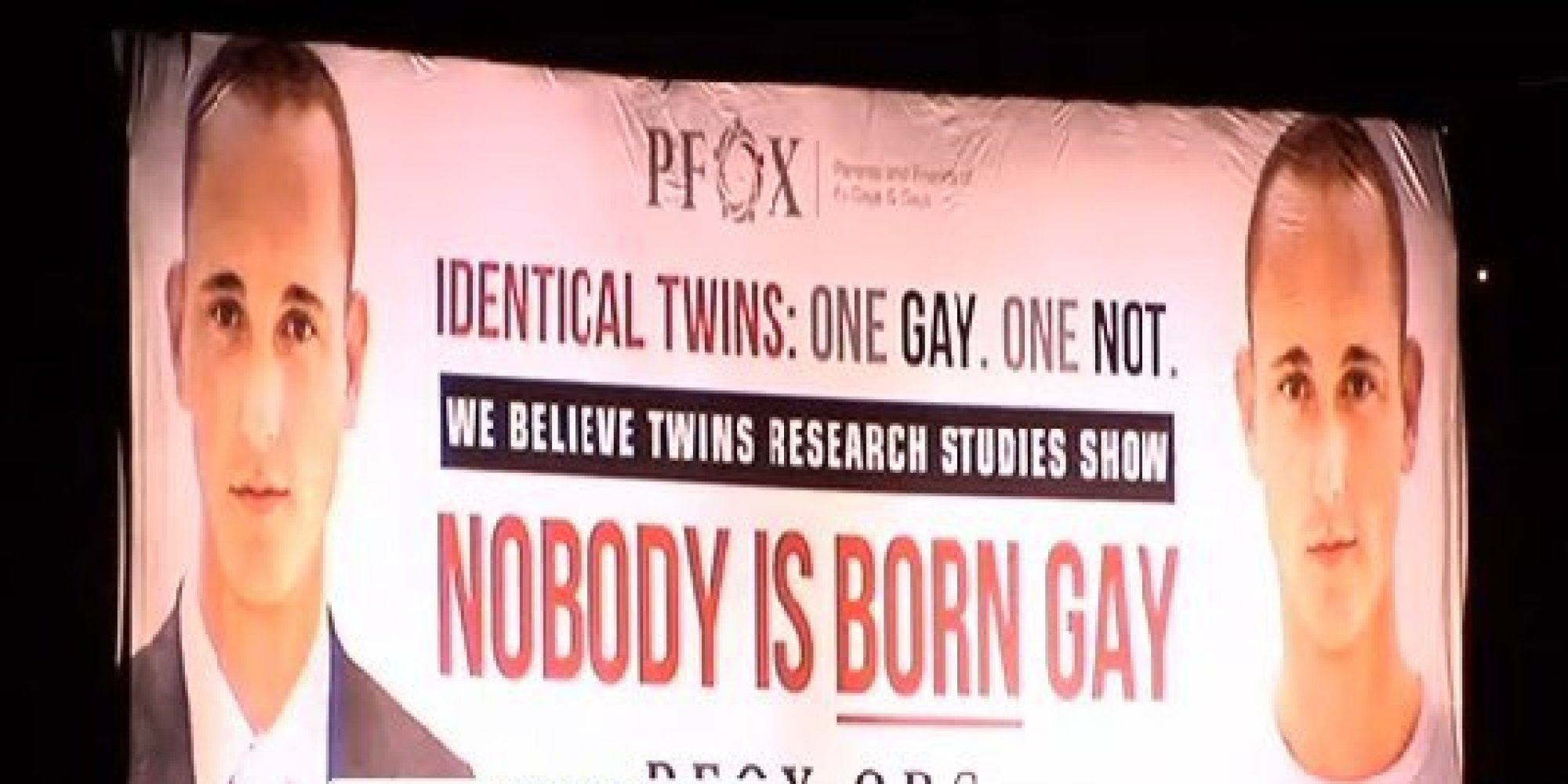 Ex Gay Group Erects Billboard Saying Nobody Is Born Gay Huffpost