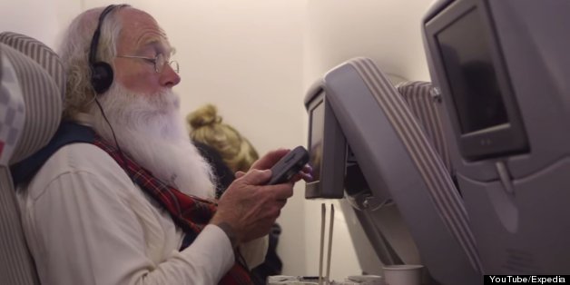 Santa Flies Coach And Bring Smiles To Everyone's Faces