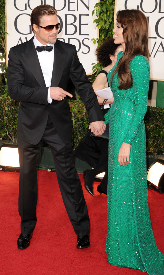 Angelina Jolie Golden Globes. Brad Pitt and Angelina Jolie