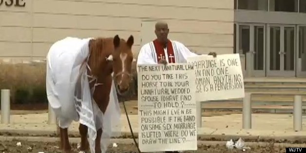 Is This The World's Craziest Anti-Gay Marriage Protest Yet?