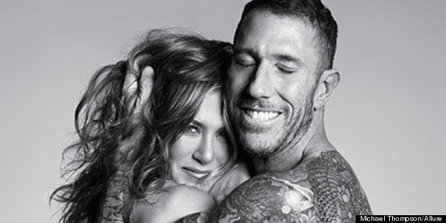 Jennifer Aniston Goes Topless, Hugs With Her Hairstylist