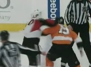 Flyers Senators Fight