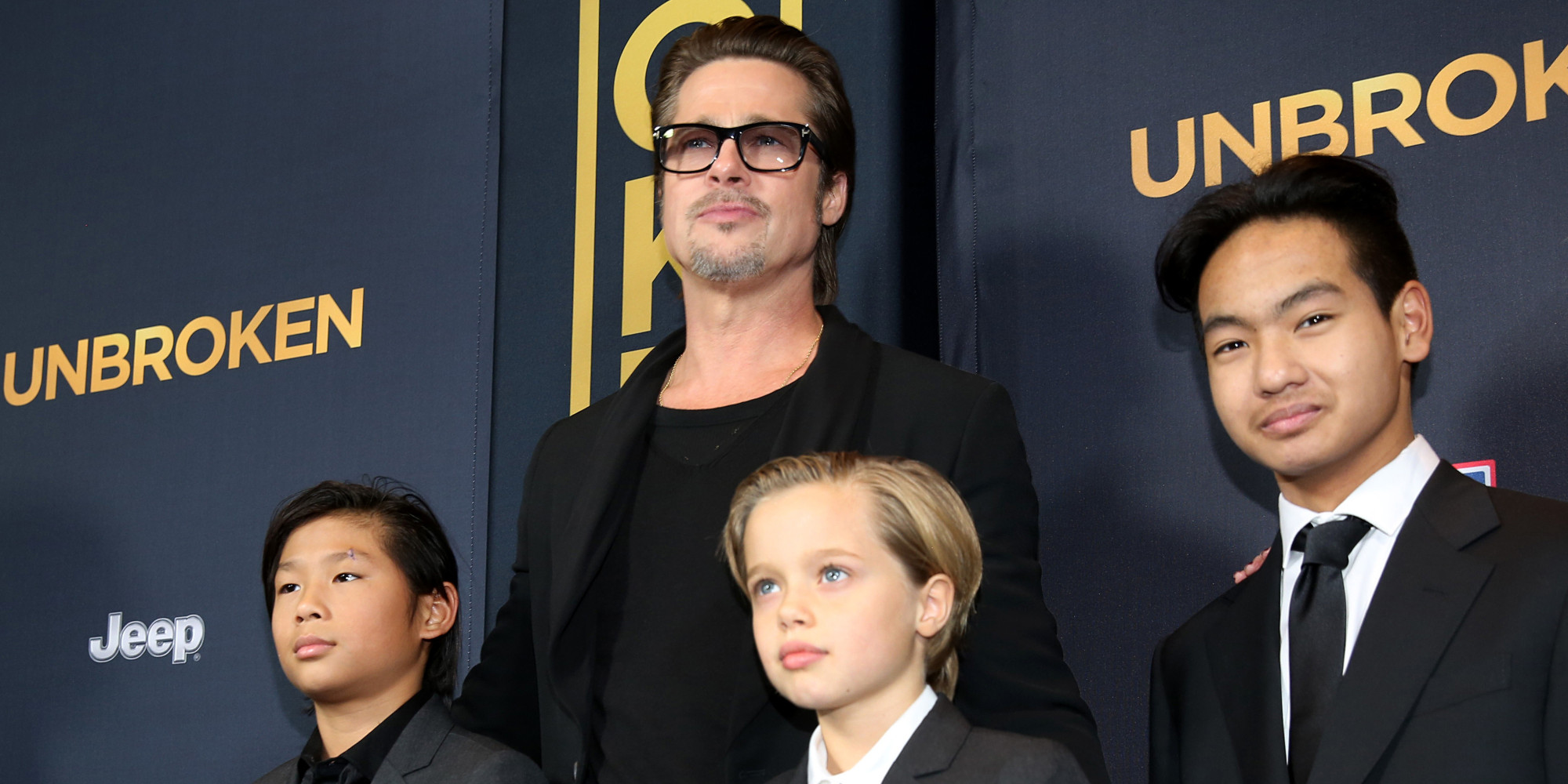Brad Pitt Brings The Kids To 'Unbroken' Premiere While Angelina Sits