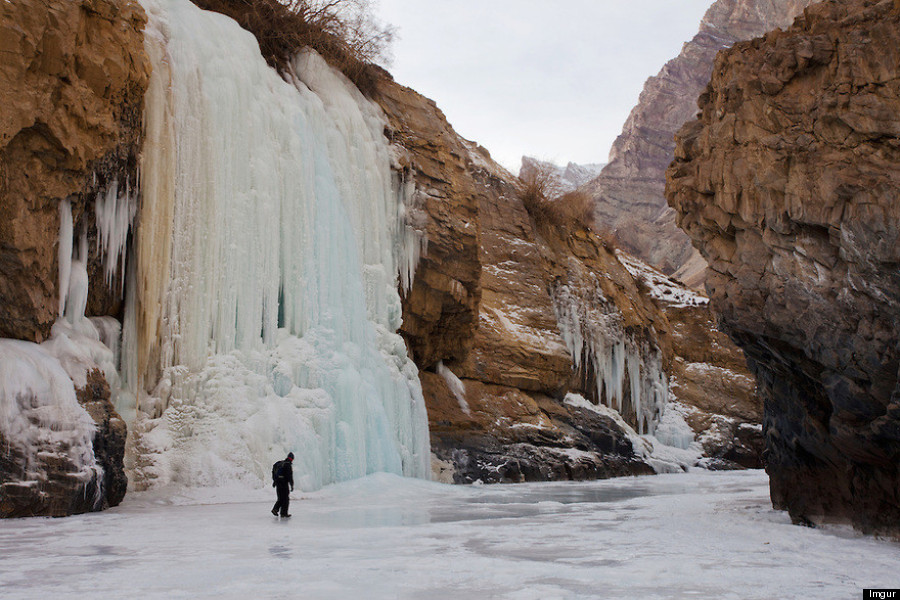 frozen zanskar river