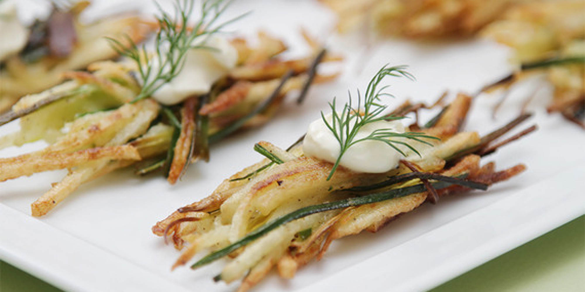 Potato Latkes With Leeks (Cooking With Didi Conn!) HuffPost