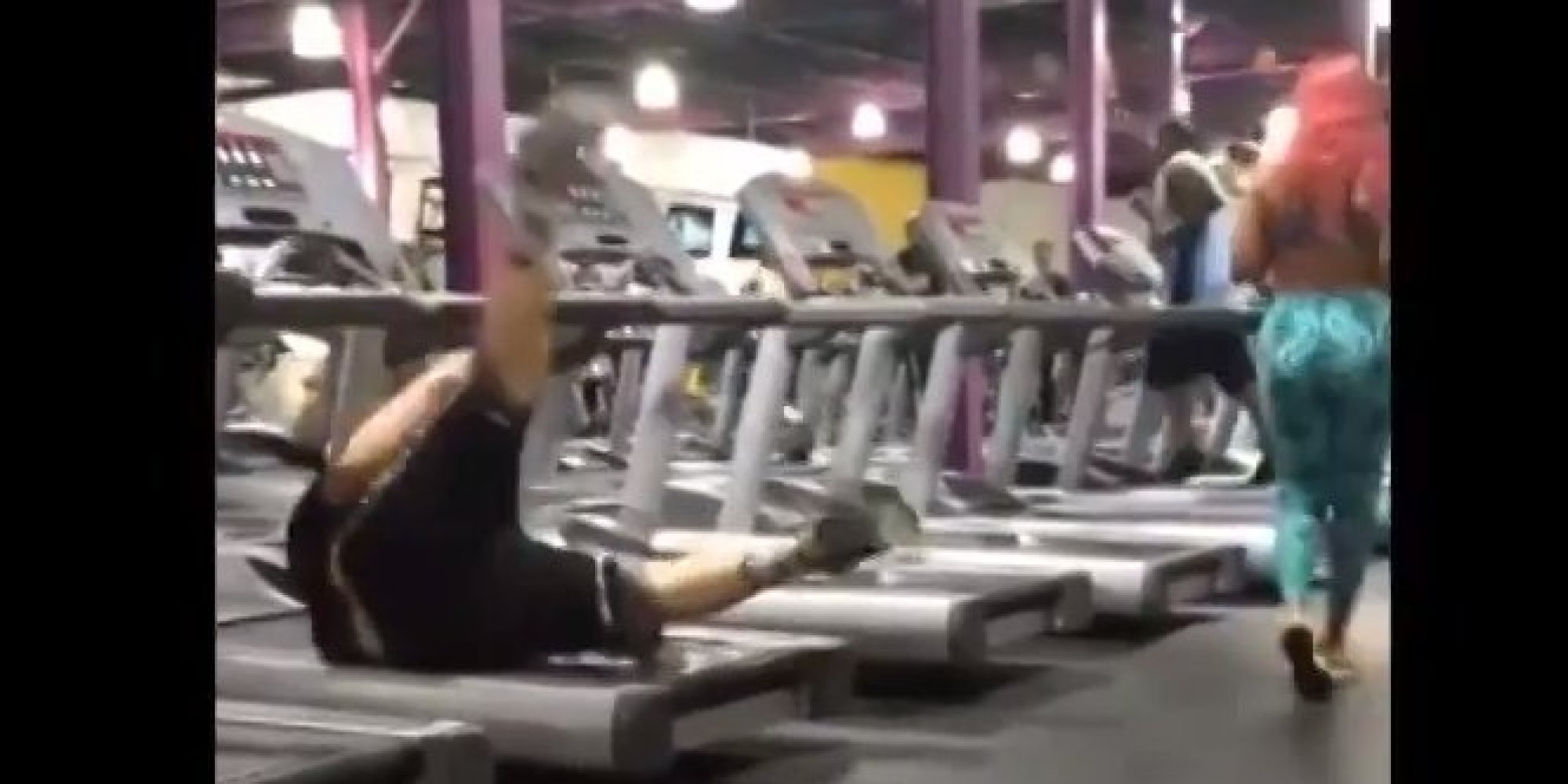 Man Suffers Spectacular Treadmill Fail At The Gym, Recovers In The Most
