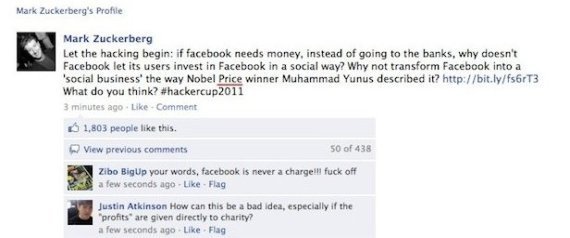 Zuckerberg Hacked