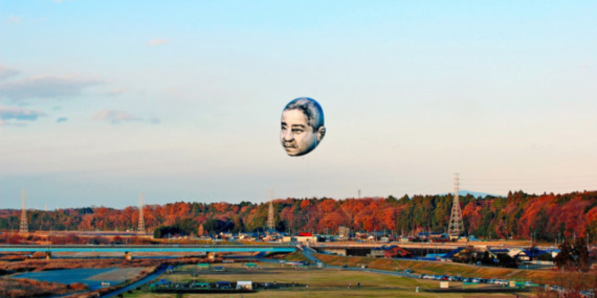 The Giant Floating Face in Japan�s Sky HuffPost