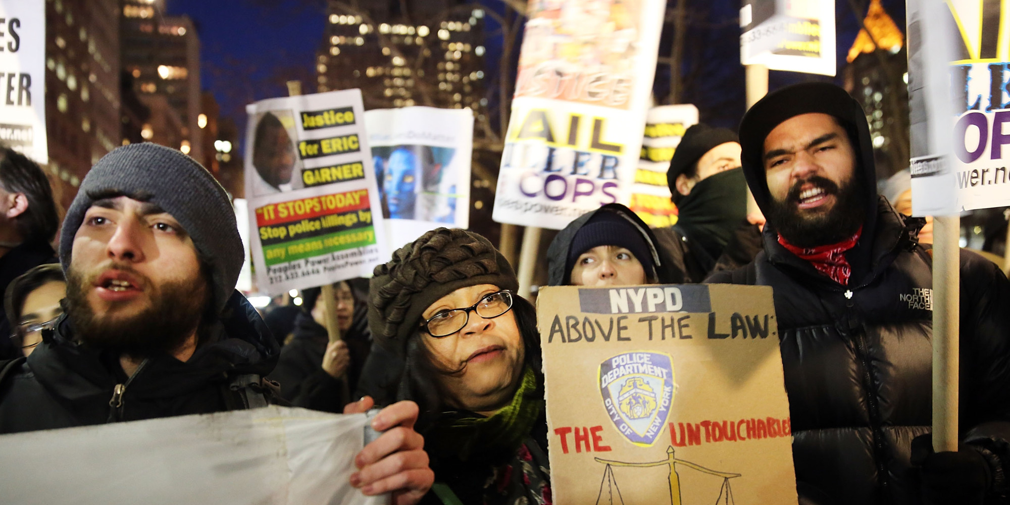 NYC Police Violence Protests Compete With Police Supporters - Huffington Post