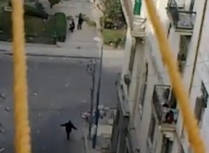 Video Protester Shot