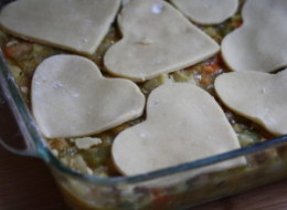 Vegetarian Valentine's Pot Pie