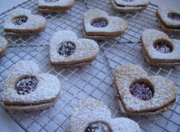 Happy (?) Valentine's Day Linzer Cookies