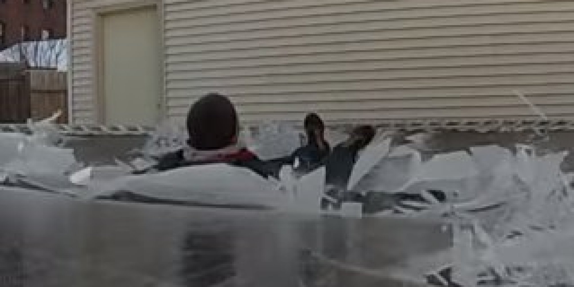 Man Jumps On A Frozen Trampoline. Happy January. HuffPost