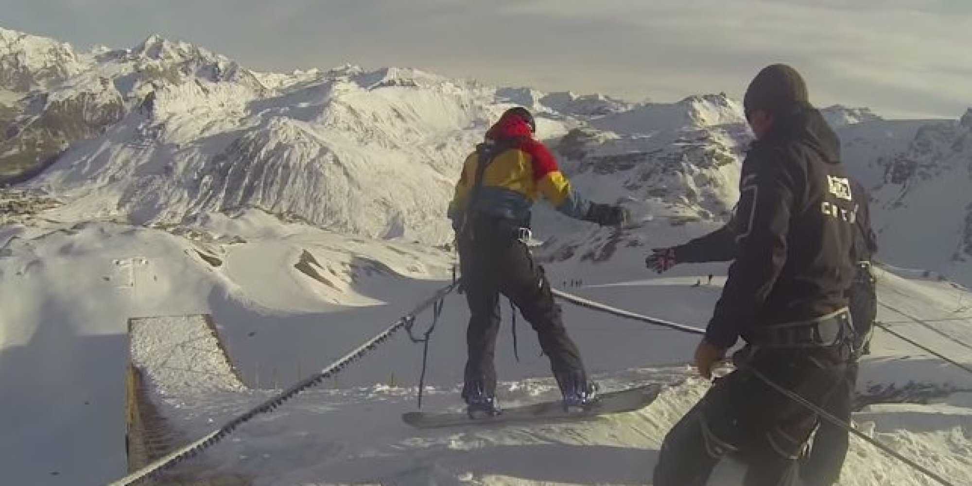 Snowboard Bungee Jumping Is Winter's Insane New Thrill HuffPost