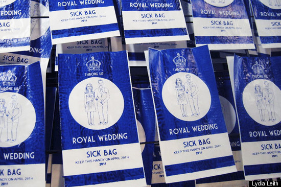 royal wedding gnomes. Royal Wedding Barf Bags Made
