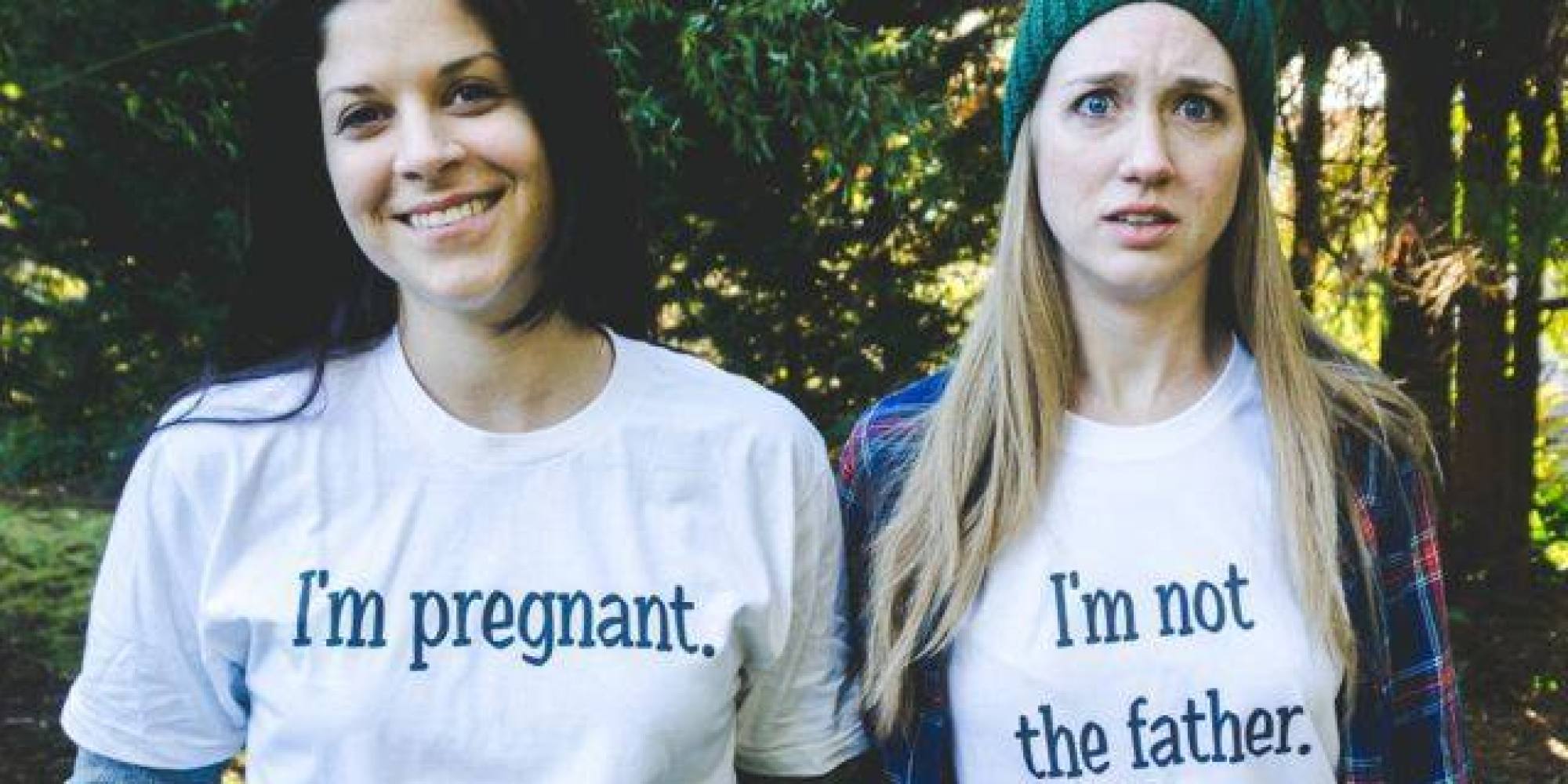 Lesbian Couples Pregnancy Announcement Gets Right To The Point Huffpost