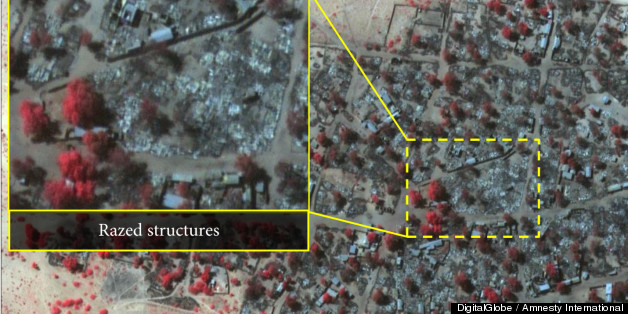 Satellite Images Show Scale Of Destruction In Towns Attacked By Boko Haram
