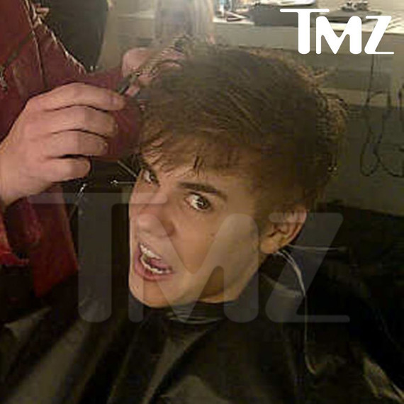 Biebers New Haircut