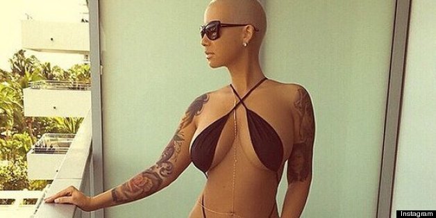 Amber Rose Wears An Impossibly Teeny Swimsuit