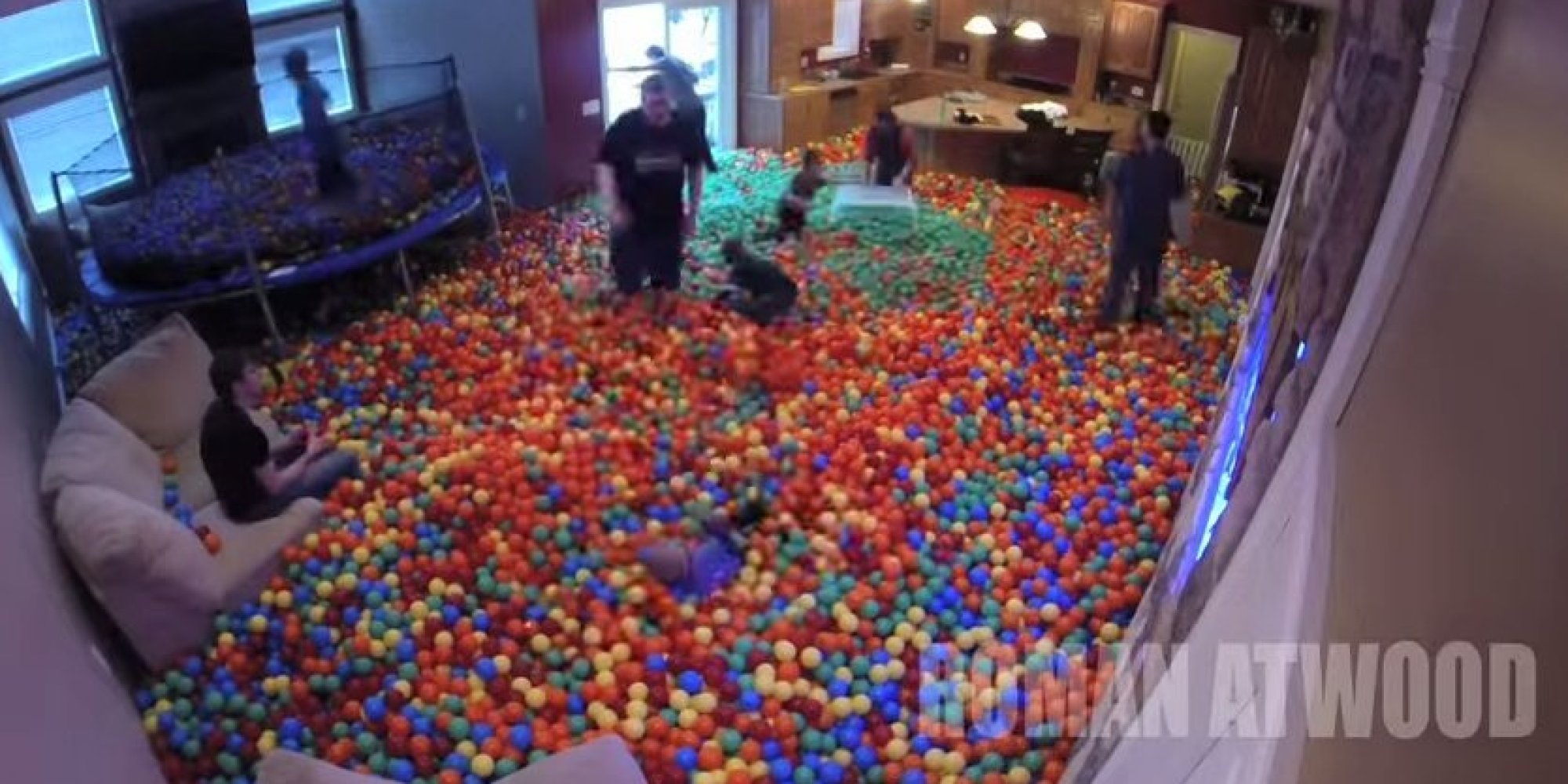 Prankster Dad Turns His House Into A Giant Ball Pit Huffpost 