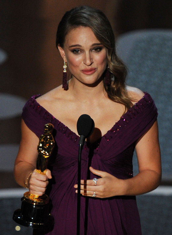 Natalie Portman Oscars 2011 Best Actress Winner Photos Huffpost 1209