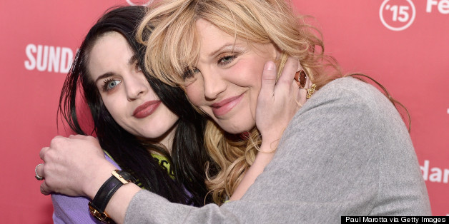 Frances Bean Cobain & Courtney Love Embrace At Kurt Cobain Documentary Screening