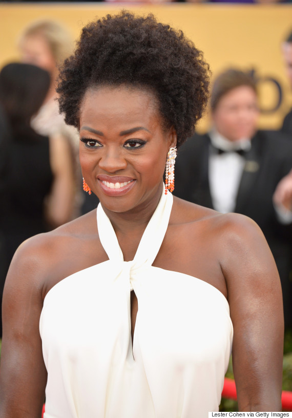 Viola Davis' Natural Hair At The 2015 SAG Awards Is Her Crowning Glory