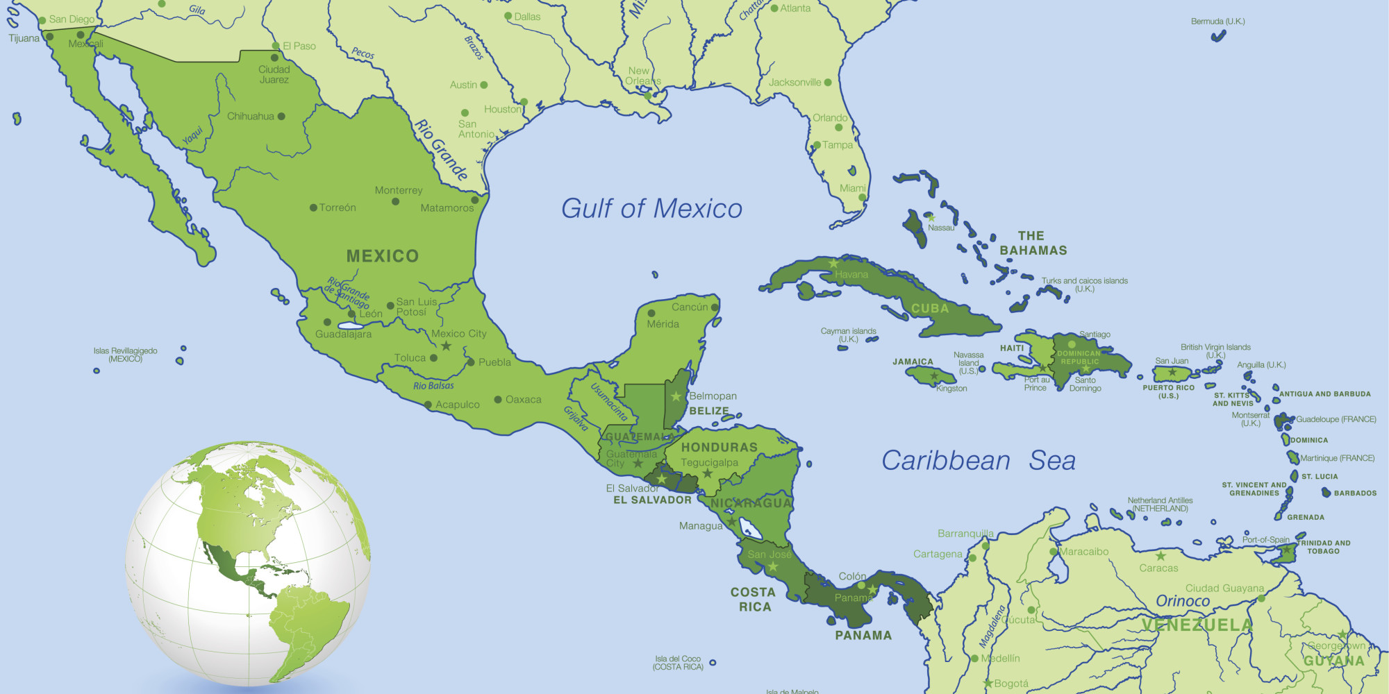 Us And Cuba Map