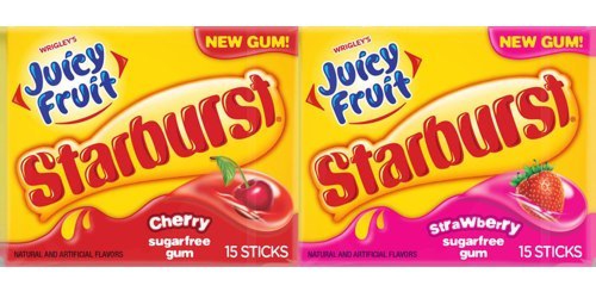 Juicy Fruit Gum Now Comes In Starburst Flavors HuffPost