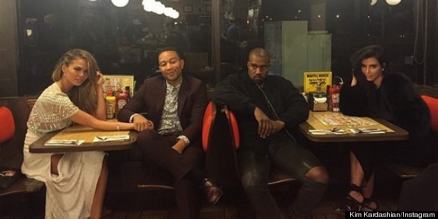 Kimye, John Legend And Chrissy Teigen Double Date At Waffle House