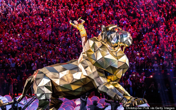 super bowl katy perry lion