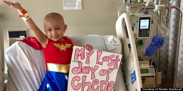 Girl Becomes Wonder Woman To Celebrate Last Chemo Treatment